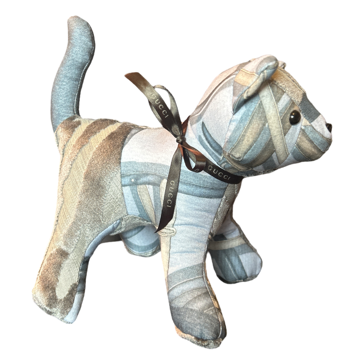 Gucci Equestrian Scarf Patchwork Kitten at Vintage Luxe Up