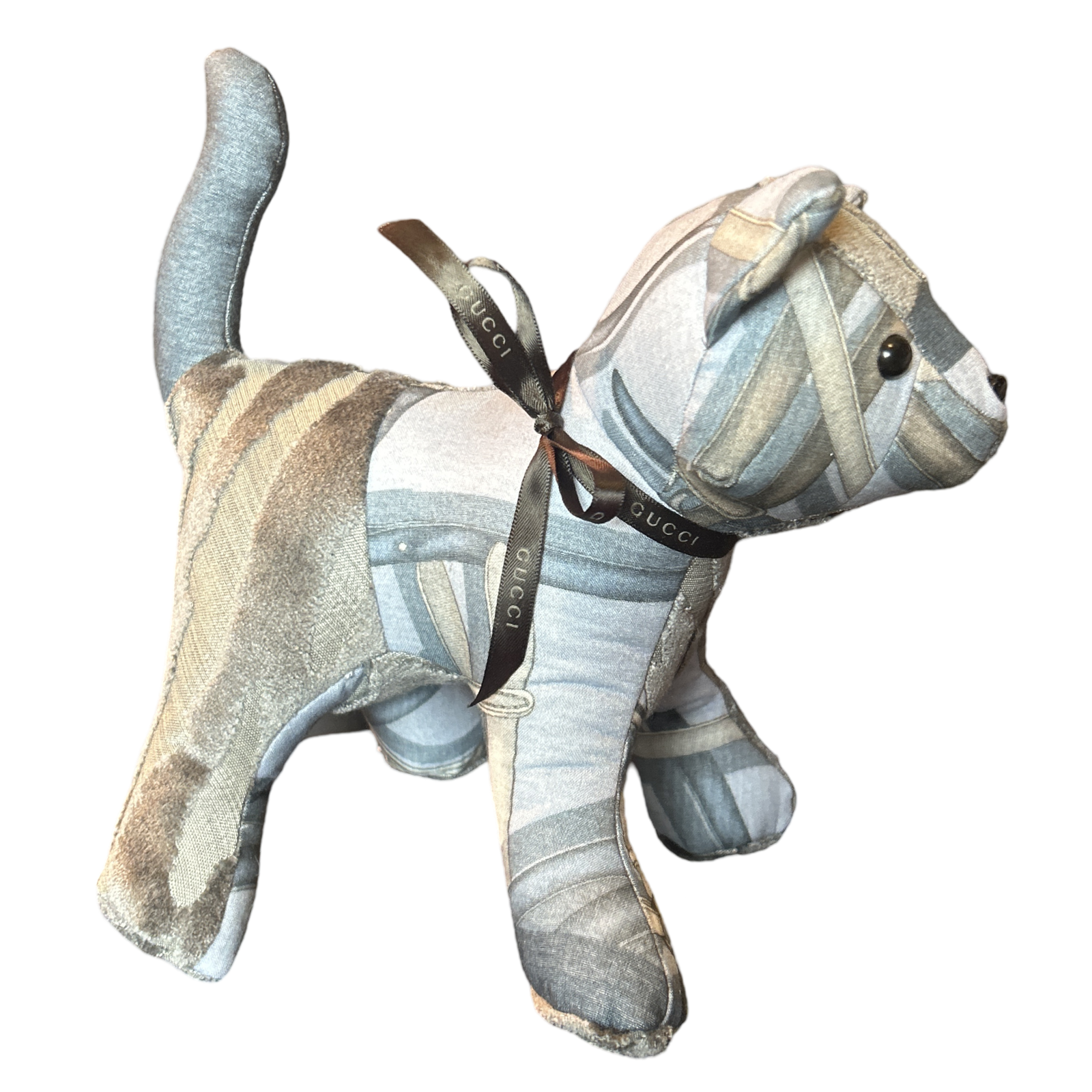 Gucci Equestrian Scarf Patchwork Kitten at Vintage Luxe Up