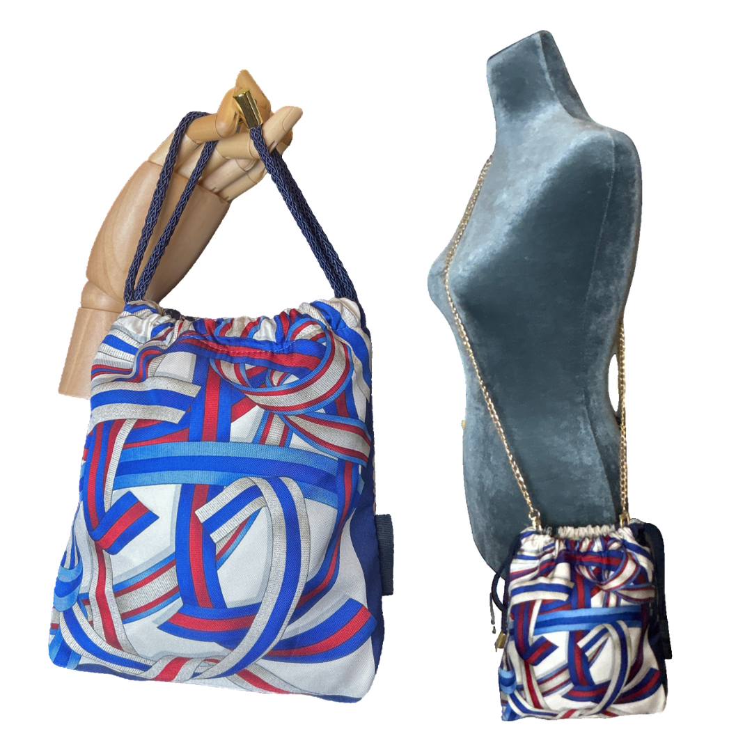 Gucci Ribbons Scarf | Gucci Crossbody Bag at Vintage Luxe Up