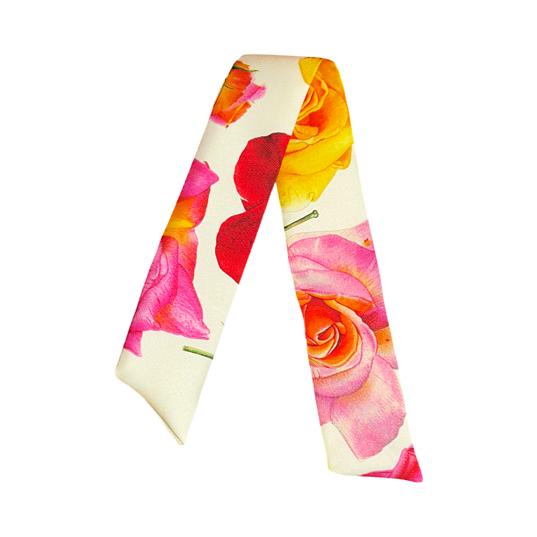 Roses Vintage Scarf Cuff Bracelet