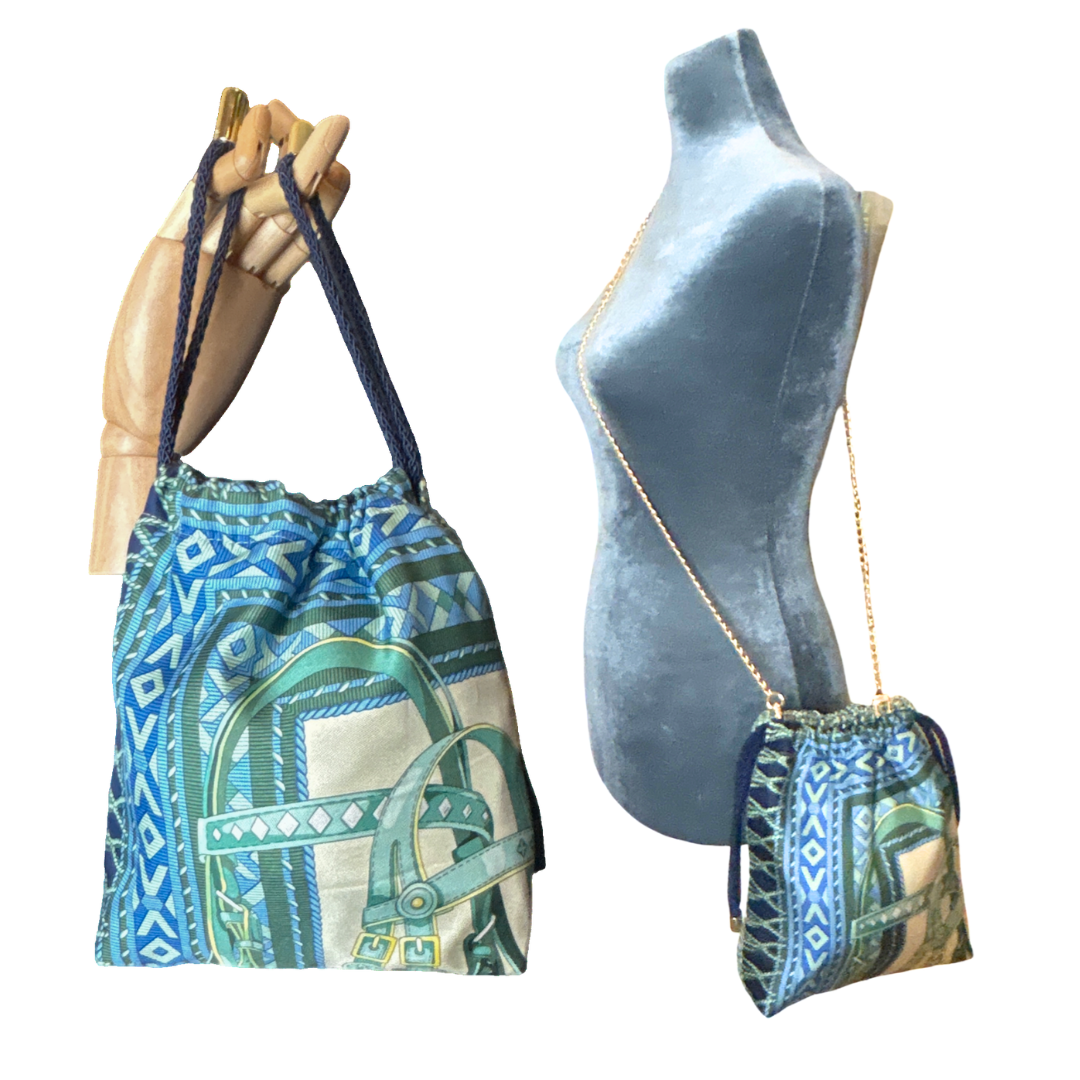 Gucci Fringe Harness Scarf | Gucci Crossbody Bag at Vintage Luxe Up