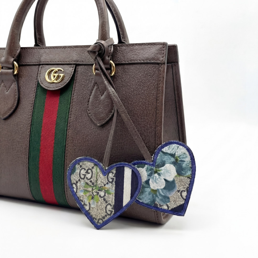 Gucci GG Blooms Blue Bag Charm at Vintage Luxe Up