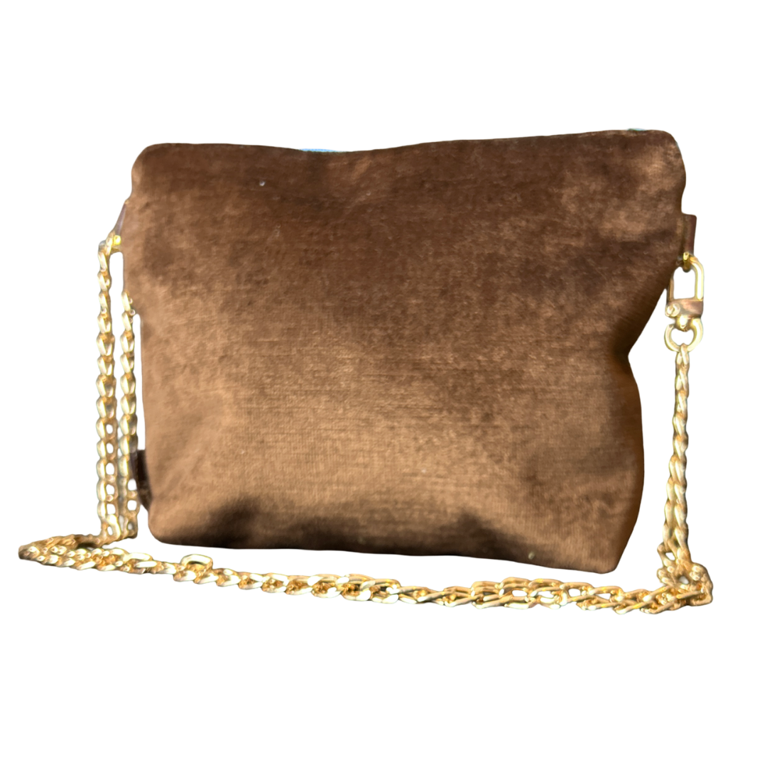 GG Chinoiserie Vintage Silk Scarf Crossbody Bag