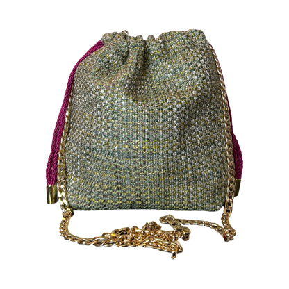 GG Flora Vintage Scarf Drawstring Crossbody Bag