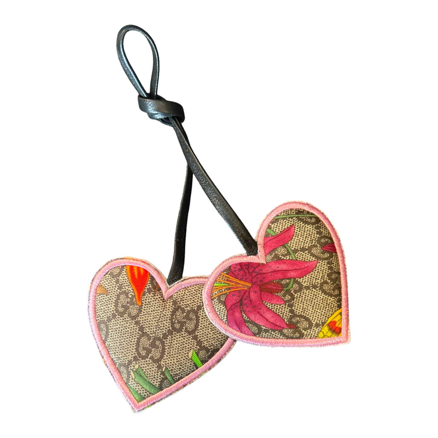 Gucci GG Flora Logo Bag Charm at Vintage Luxe Up