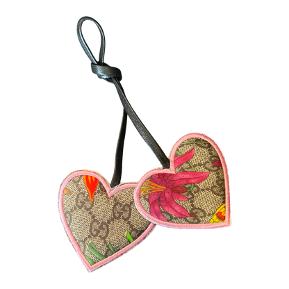 Gucci GG Flora Logo Bag Charm at Vintage Luxe Up