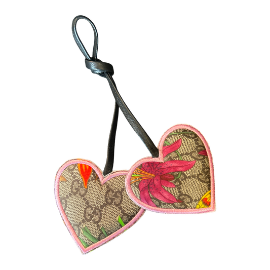 Gucci GG Flora Logo Bag Charm at Vintage Luxe Up