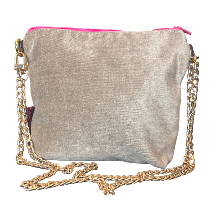 GG Logo Flora Vintage Silk Scarf Crossbody Bag