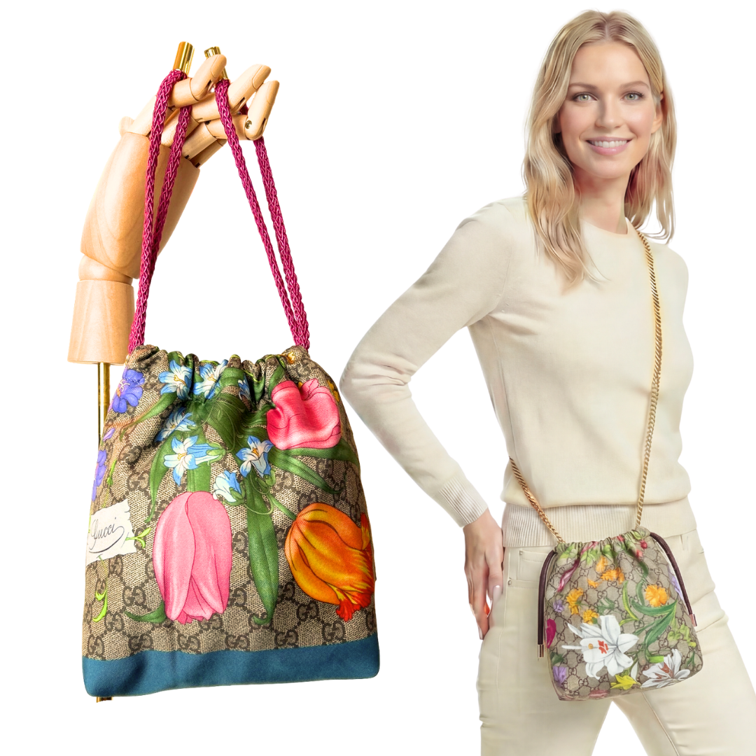 Gucci GG Floral Crossbody Bag