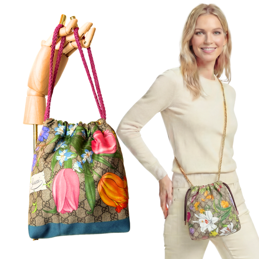 Gucci GG Floral Crossbody Bag