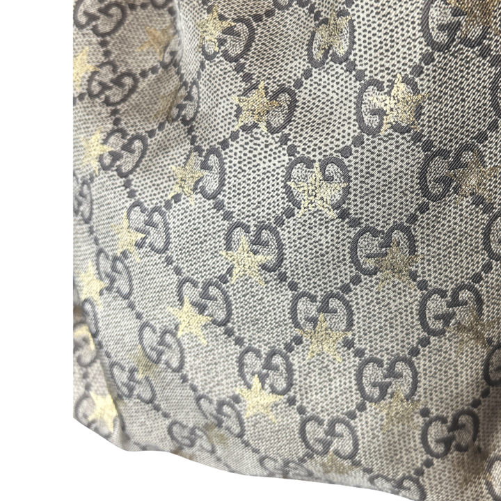 GG Logo Stars Vintage Scarf Drawstring Crossbody Bag