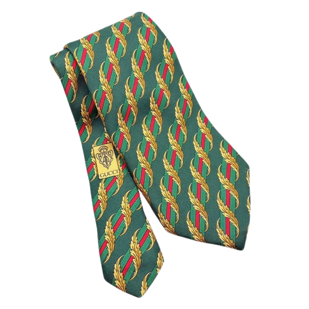 Gucci Green Stripe Necktie
