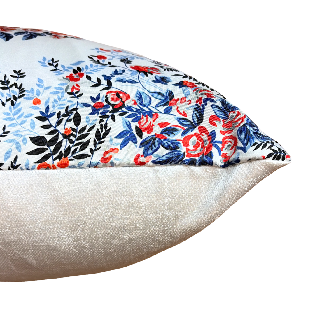 Logo Bouquet Vintage Silk Scarf Pillow 24"
