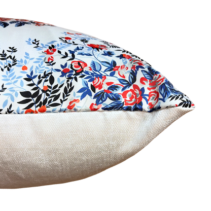 Logo Bouquet Vintage Silk Scarf Pillow 24"