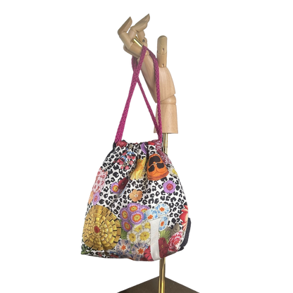 Gucci Leopard Floral Scarf | Gucci Crossbody Bag at Vintage Luxe Up