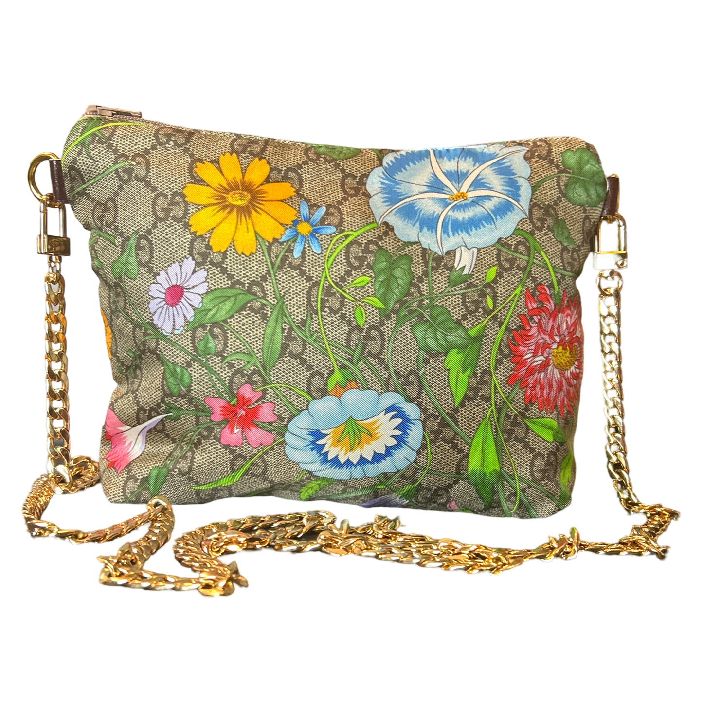 Gucci GG Flora Scarf Crossbody Bag at Vintage Luxe Up