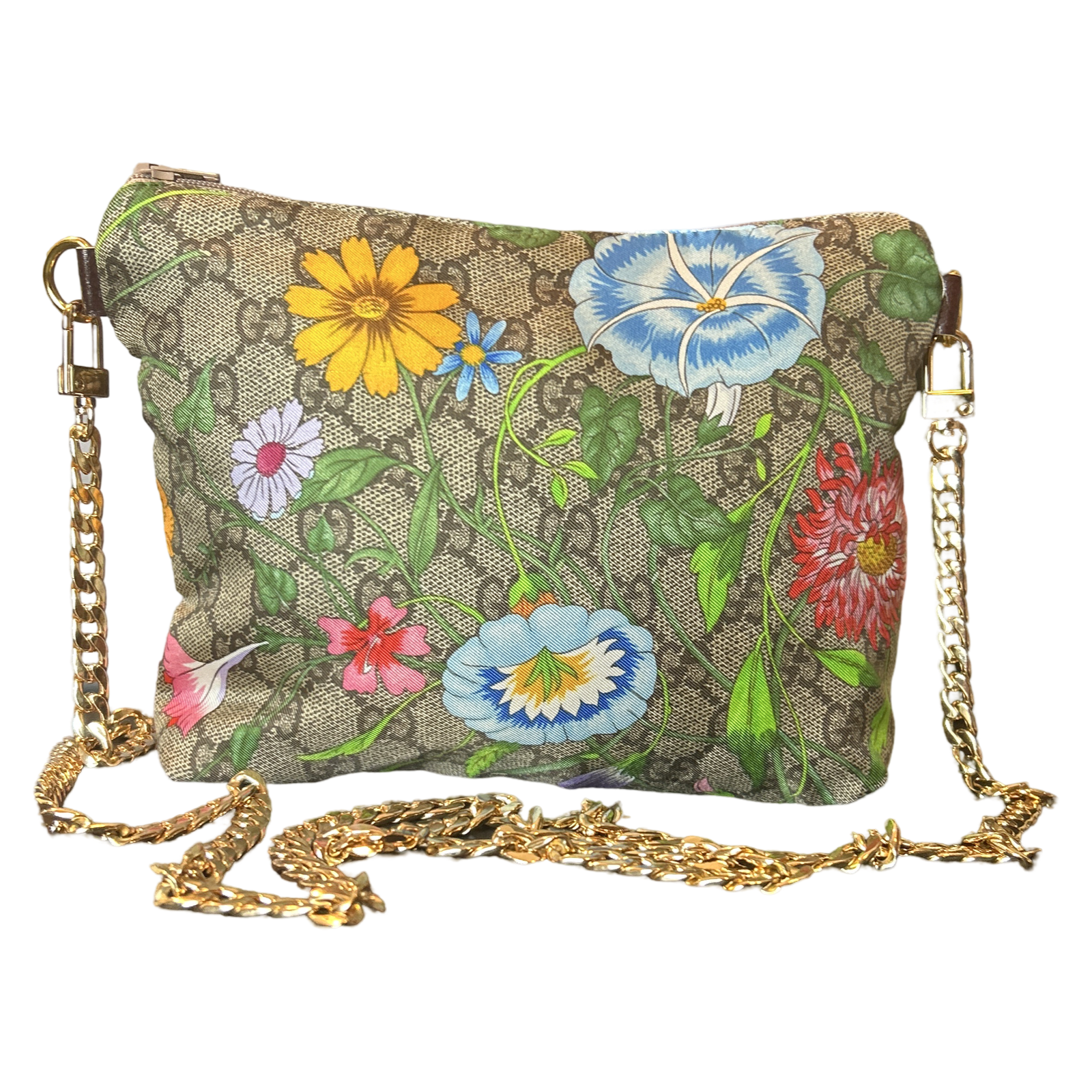 Gucci GG Flora Scarf Crossbody Bag at Vintage Luxe Up