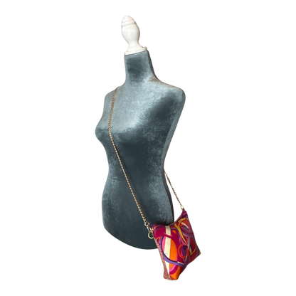 Pop Art Equestrian Vintage Silk Scarf Crossbody Bag
