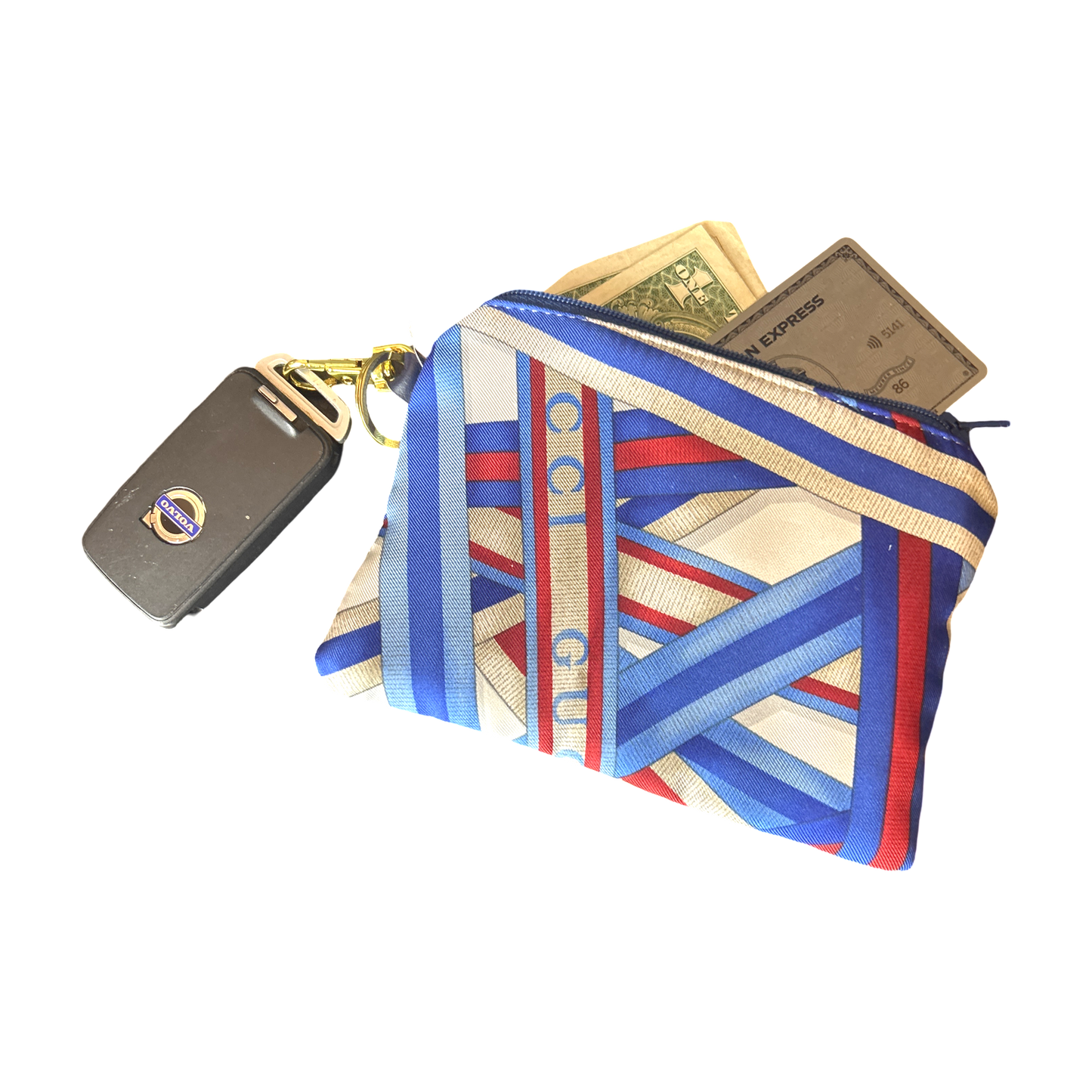 Gucci Ribbon Scarf Keychain Bag Gucci Wristlet Keychain