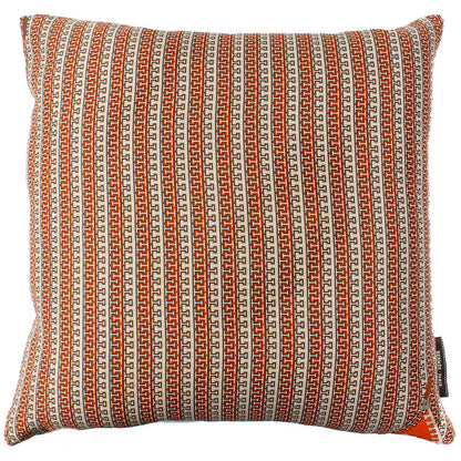 Vintage Hermes Pillow H Logo with Zipper Motif Vintage Silk Scarf Pillow 17" at Vintage Luxe Up