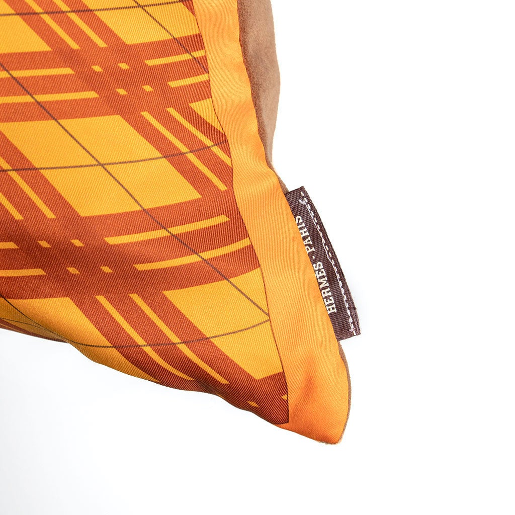 H en Voyage Vintage Silk Scarf Pillow 28"