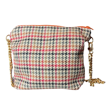 Petits Chevaux Orange Vintage Scarf Crossbody Bag