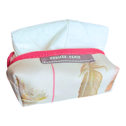 Hermes Les Plumes Scarf | Travel Tissue Pouch