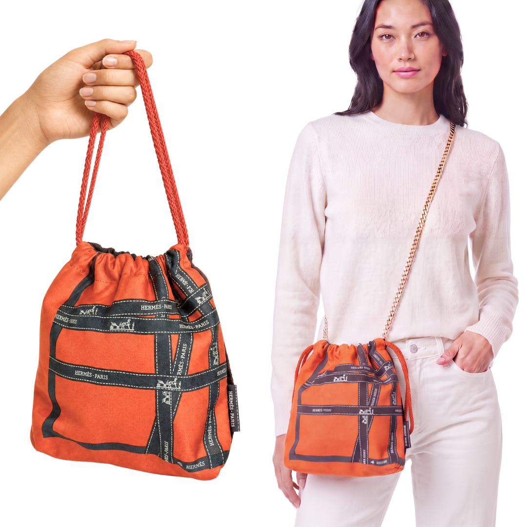 HERMES Bolduc Ribbon | Hermes Crossbody Bag at Vintage Luxe up