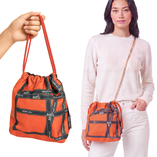 HERMES Bolduc Ribbon | Hermes Crossbody Bag at Vintage Luxe up