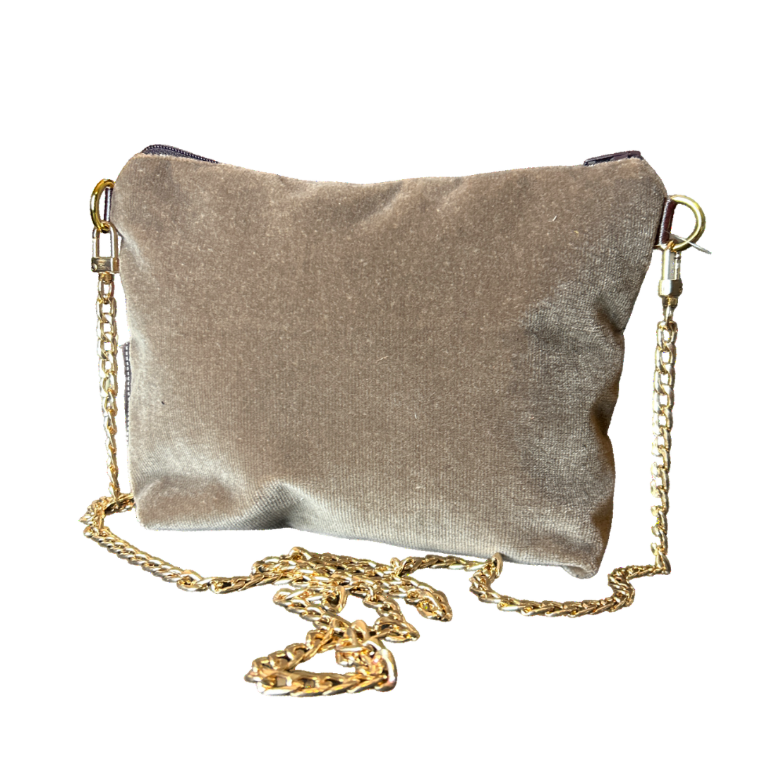 Bolduc Ribbon Orange Vintage Scarf Crossbody Bag