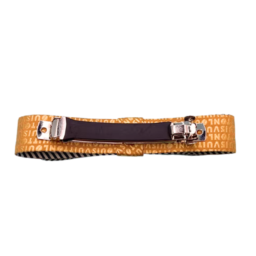 Jeweled Bee Vintage Silk Necktie Hair Clip