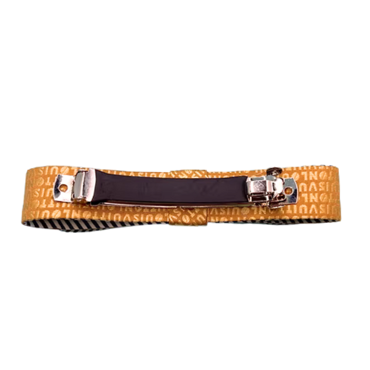 Jeweled Bee Vintage Silk Necktie Hair Clip