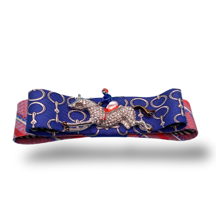 Hermes Necktie Hair Clip by Flock by Wild for Vintage Luxe Up