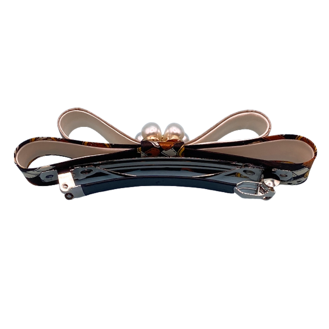 Belt & Buckle Vintage Silk Necktie Hair Clip