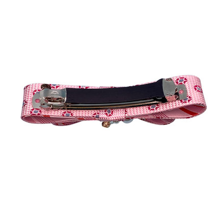 CC Grenadine Vintage Silk Necktie Hair Clip