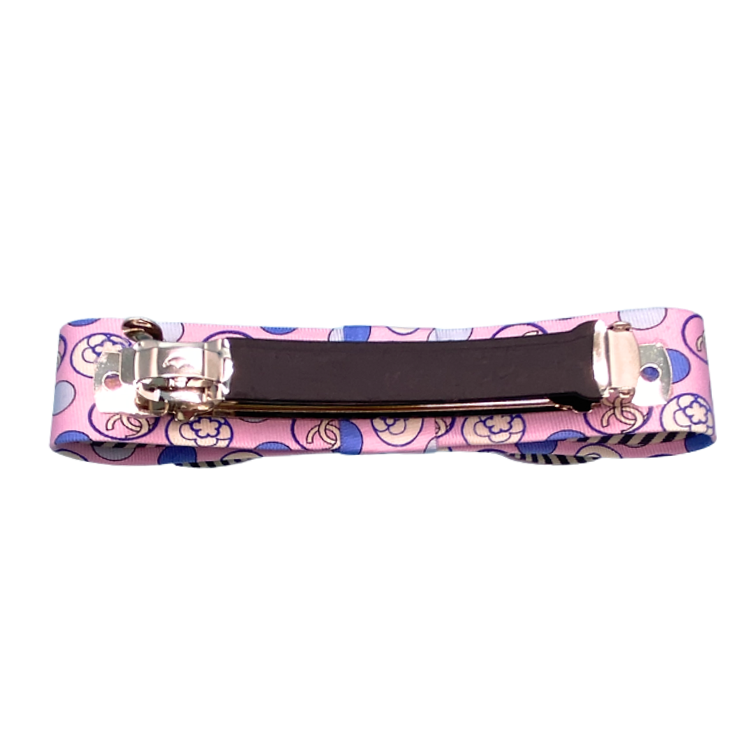 CC Camillia Vintage Silk Necktie Hair Clip