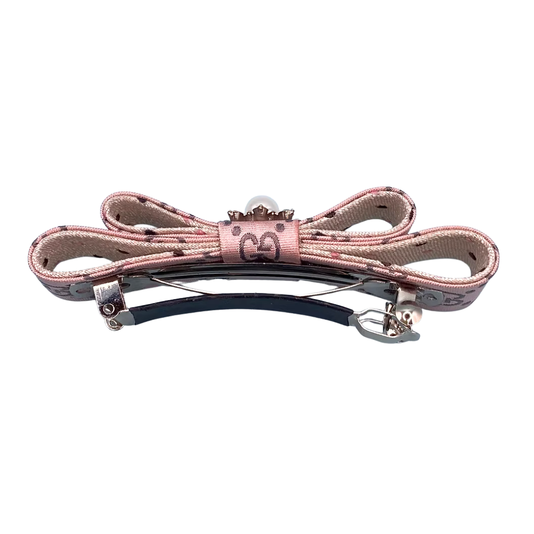GG Vintage Silk Necktie Hair Clip