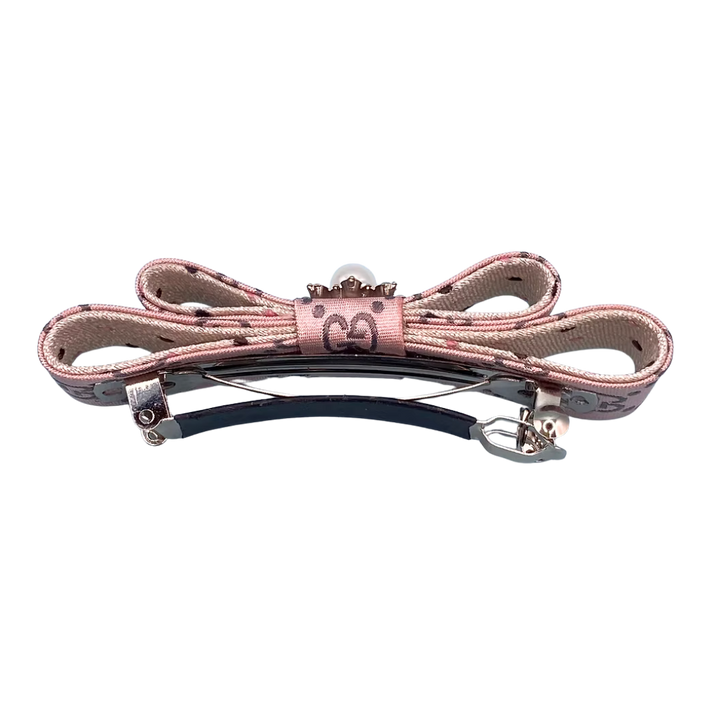 GG Vintage Silk Necktie Hair Clip