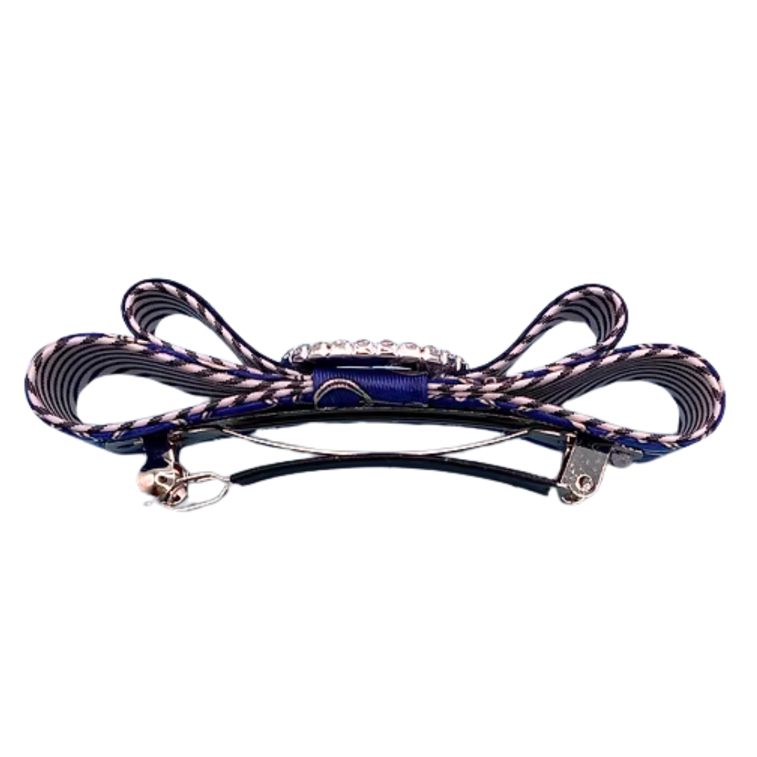 GG Equestrian Silk Necktie Hair Clip