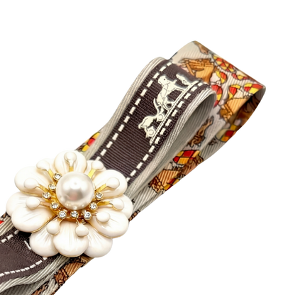Hermes Necktie Hair Clip by Flock by Wild for Vintage Luxe Up