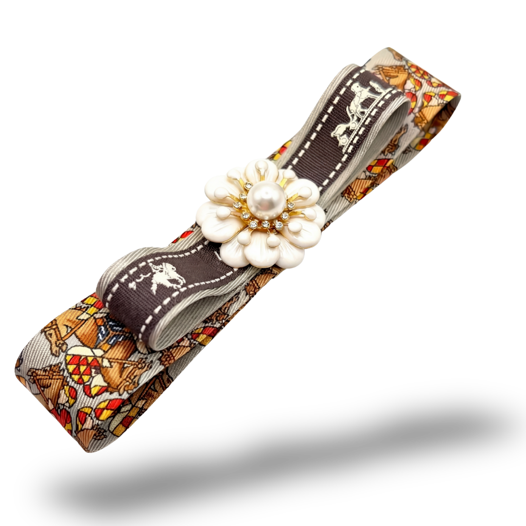 Hermes Necktie Hair Clip by Flock by Wild for Vintage Luxe Up