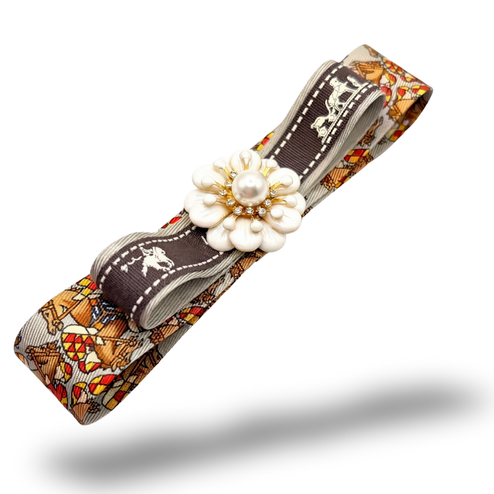 Hermes Necktie Hair Clip by Flock by Wild for Vintage Luxe Up