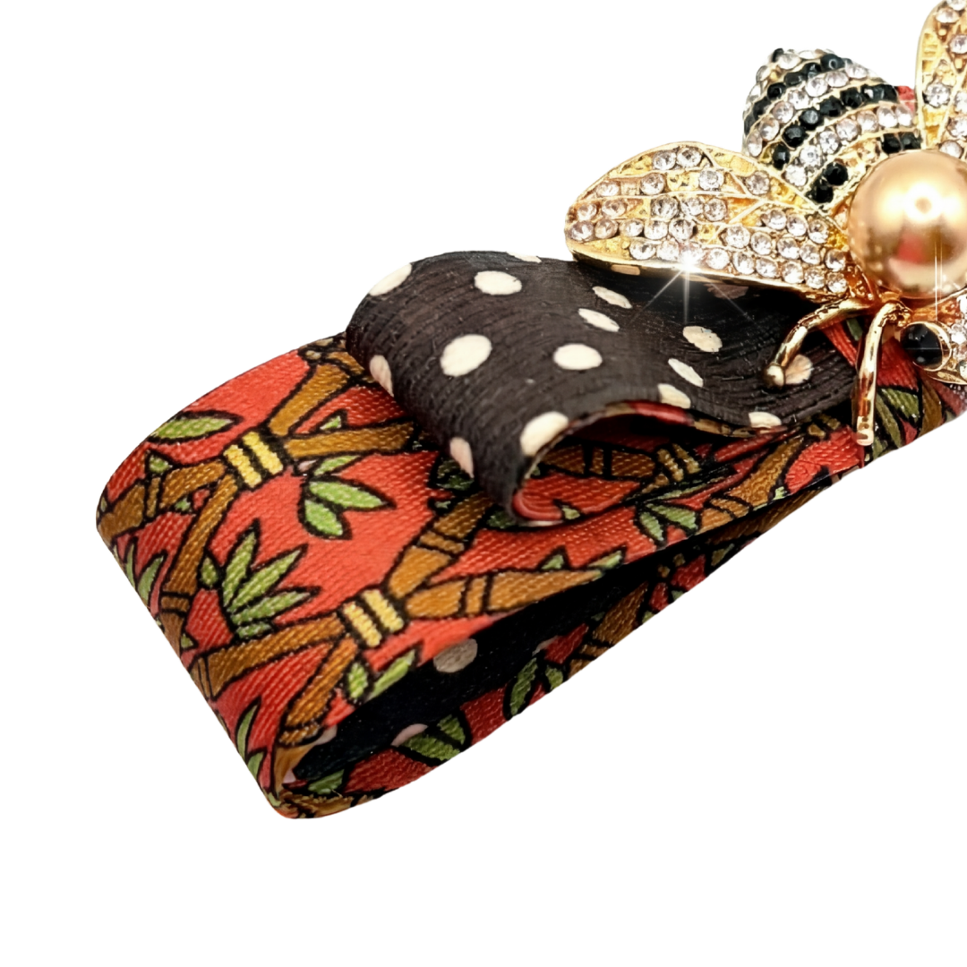 Hermes Necktie Hair Clip by Flock by Wild for Vintage Luxe Up