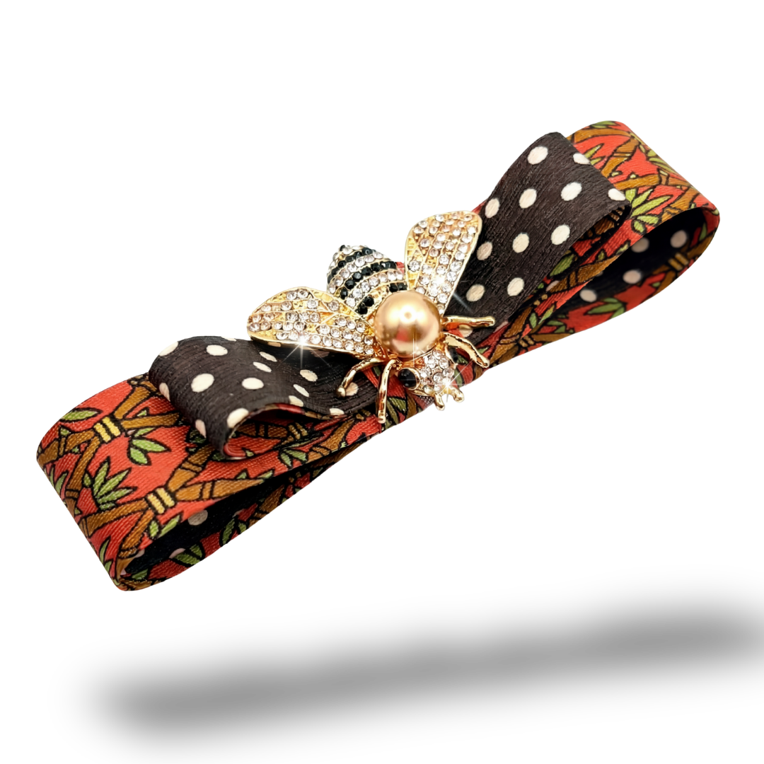 Hermes Necktie Hair Clip by Flock by Wild for Vintage Luxe Up
