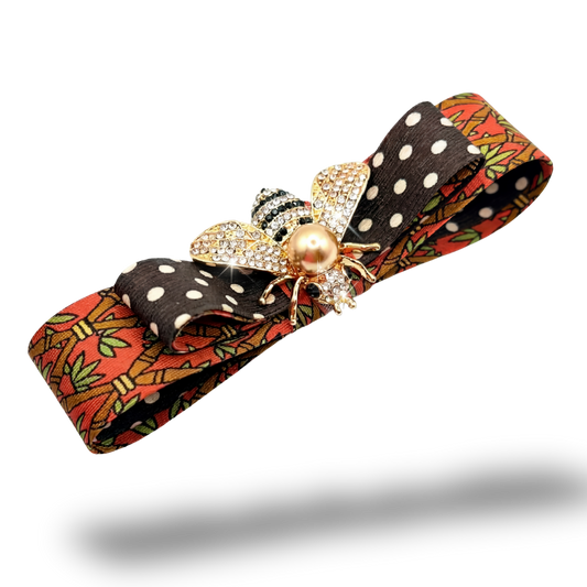 Hermes Necktie Hair Clip by Flock by Wild for Vintage Luxe Up