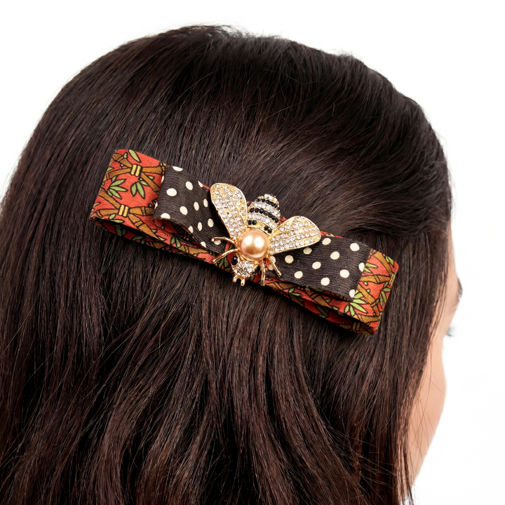 Hermes Necktie Hair Clip by Flock by Wild for Vintage Luxe Up