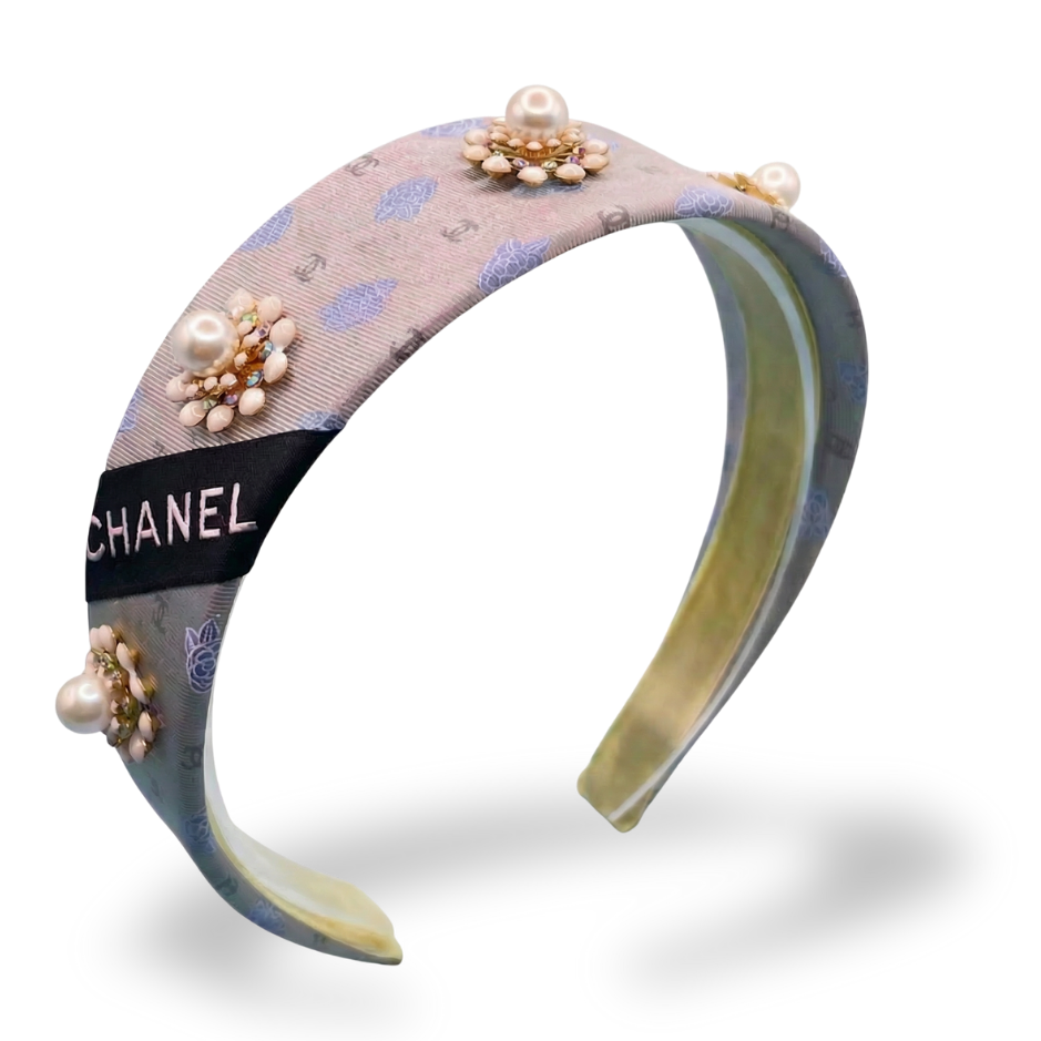 Chanel Necktie Headband by Flock By Wild at Vintage Luxe Up