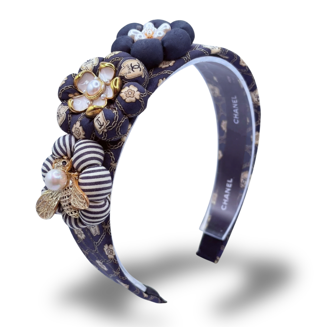 Chanel Necktie Headband by Flock by Wild  at Vintage Luxe Up