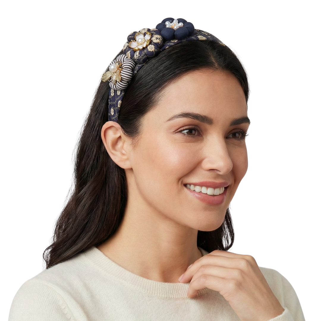 Chanel Necktie Headband by Flock by Wild  at Vintage Luxe Up