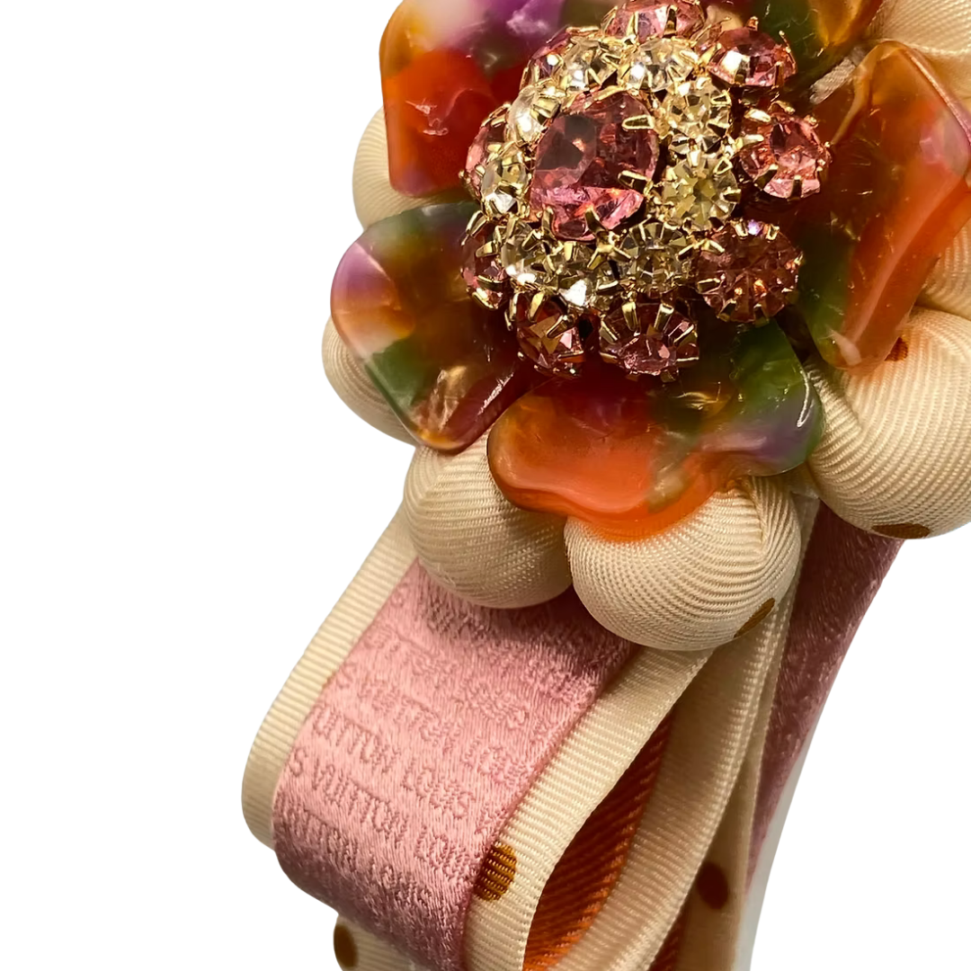 Louis Vuitton Necktie Headband by Flock by Wild  at Vintage Luxe Up